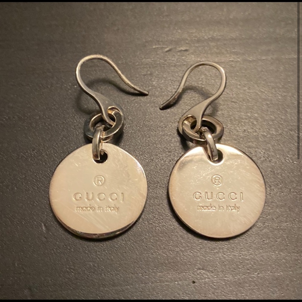 Silver Gucci earrings